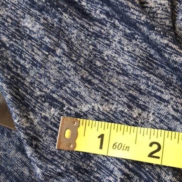 White House Black Market Asymmetrical Tuck Hem Tee Officer Blue XS - Picture 12 of 12